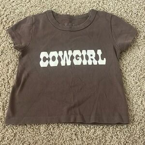 brown “cowgirl” brandy melville top